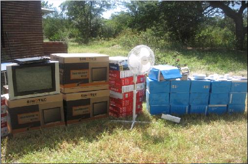Included in the donation to Thorngrove from ZimHealth were ten fans, 100 sets of crockery and cutlery, and hospital sheets, pillow cases and blankets