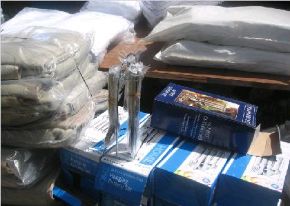 Part of the consignment from ZimHealth to Thorngrove infectious diseases hospital in Bulawayo