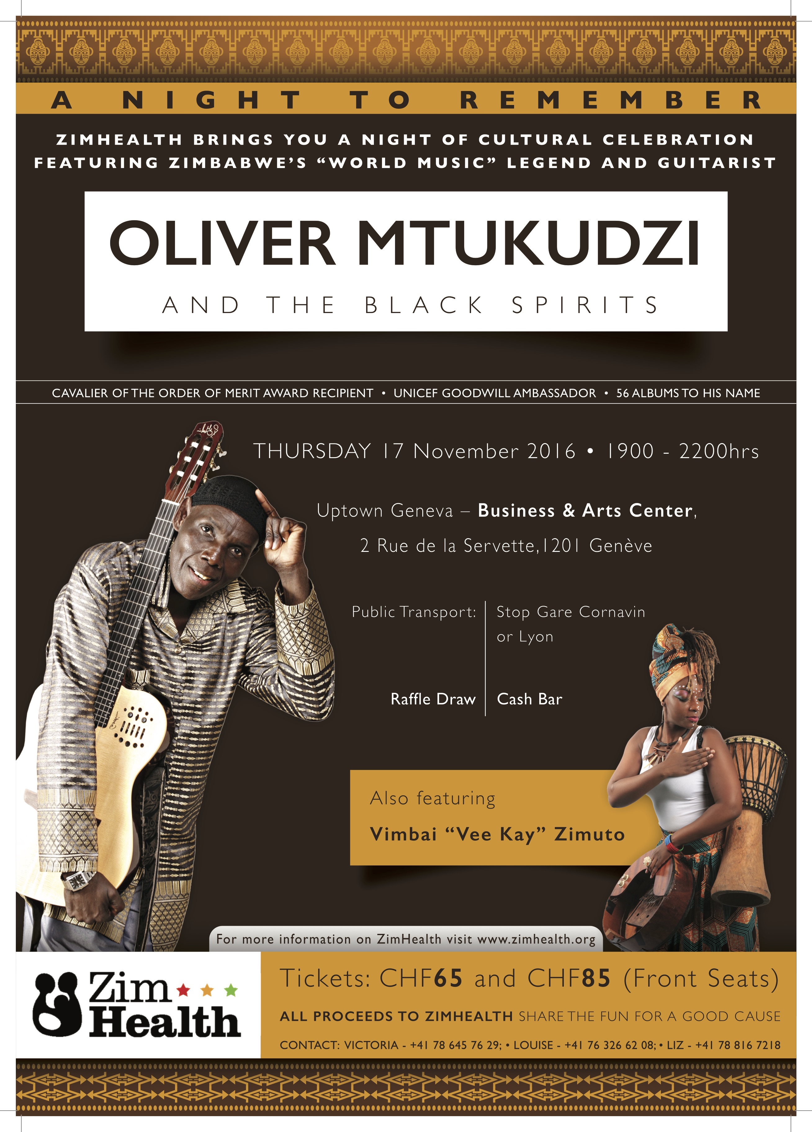 Oliver Mtukudzi and The Black Spirits